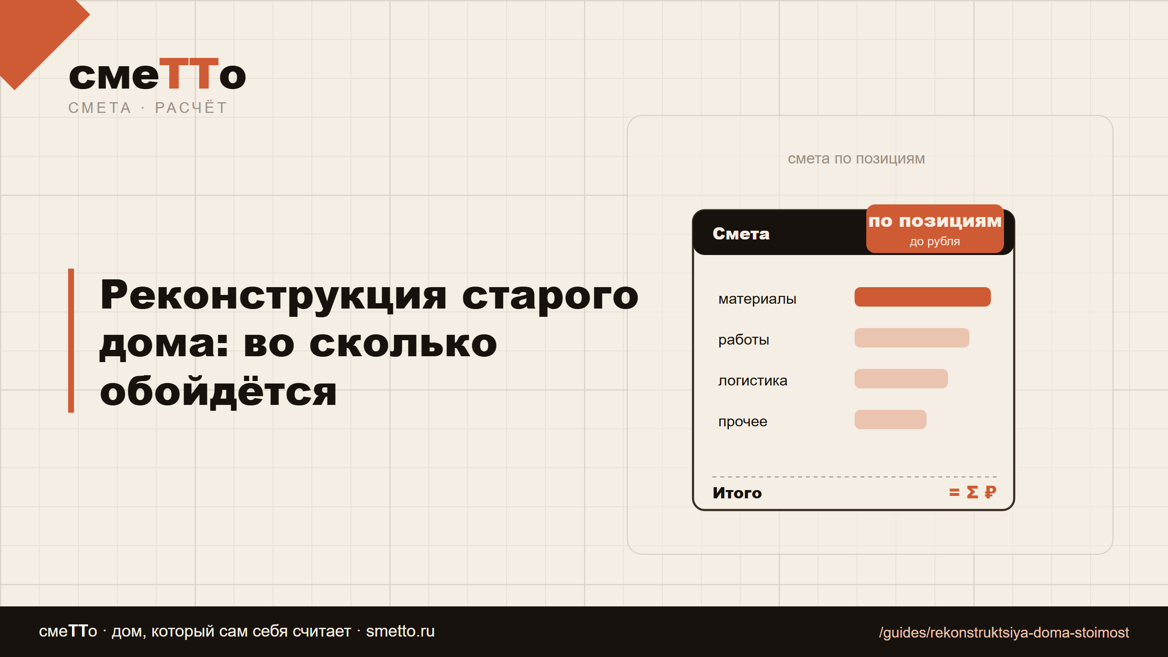 Реконструкция старого дома: во сколько обойдётся