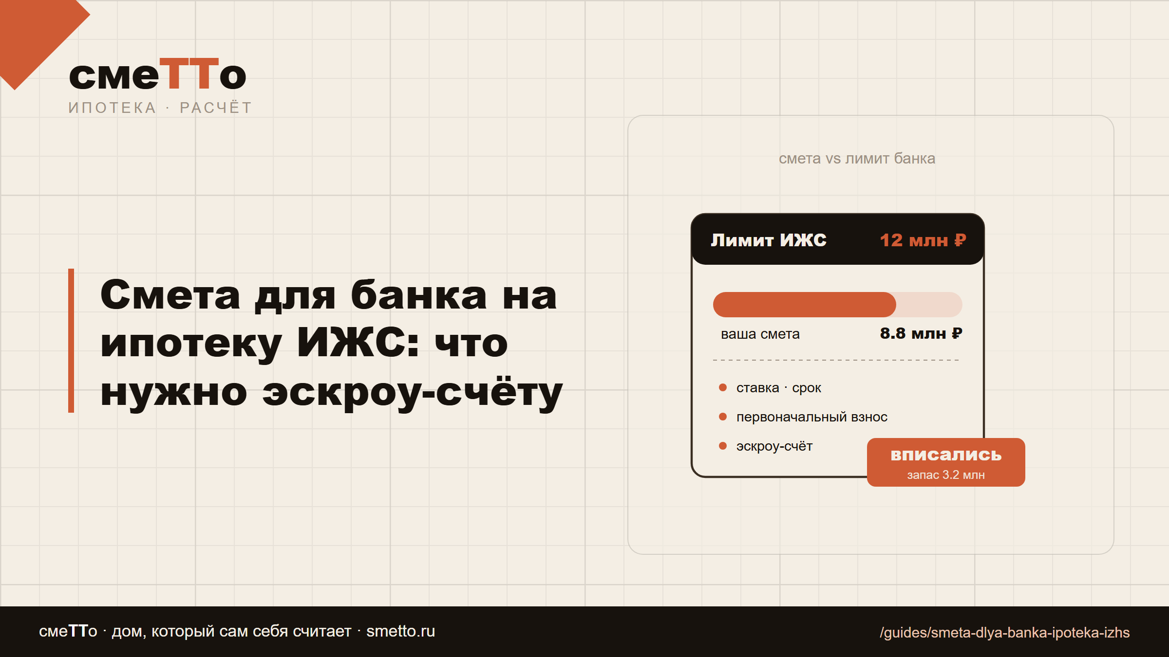 Смета для банка на ипотеку ИЖС: что нужно эскроу-счёту
